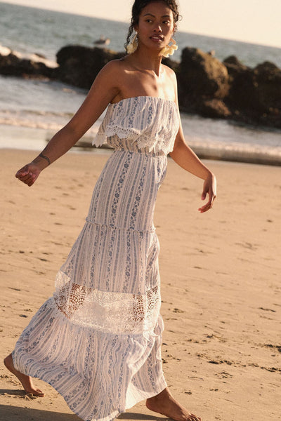 summer breeze maxi dress US 2 / WHITE