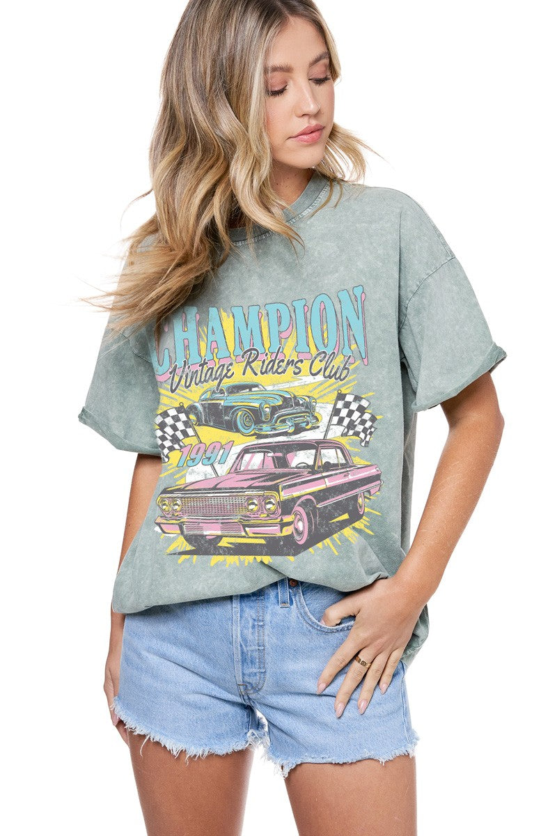 Vintage Riders Club Oversized Tee by Zutter