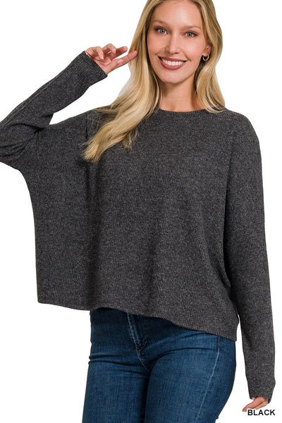 Cabin Fever Ribbed Sweater (More Color Options)