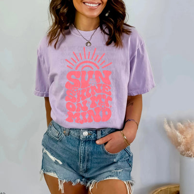 "Sunshine on My Mind" T-shirt (shown on Comfort Colors brand)