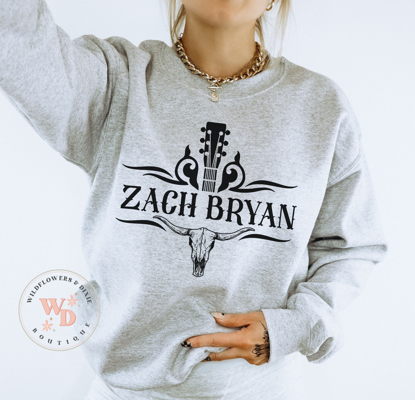 READY-TO-SHIP "ZB Collage" Front & Back Sweatshirt