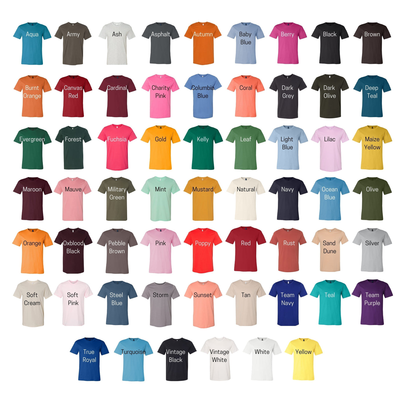 "Fall Vibes Collage" Front/Back T-shirt (shown on "Natural")