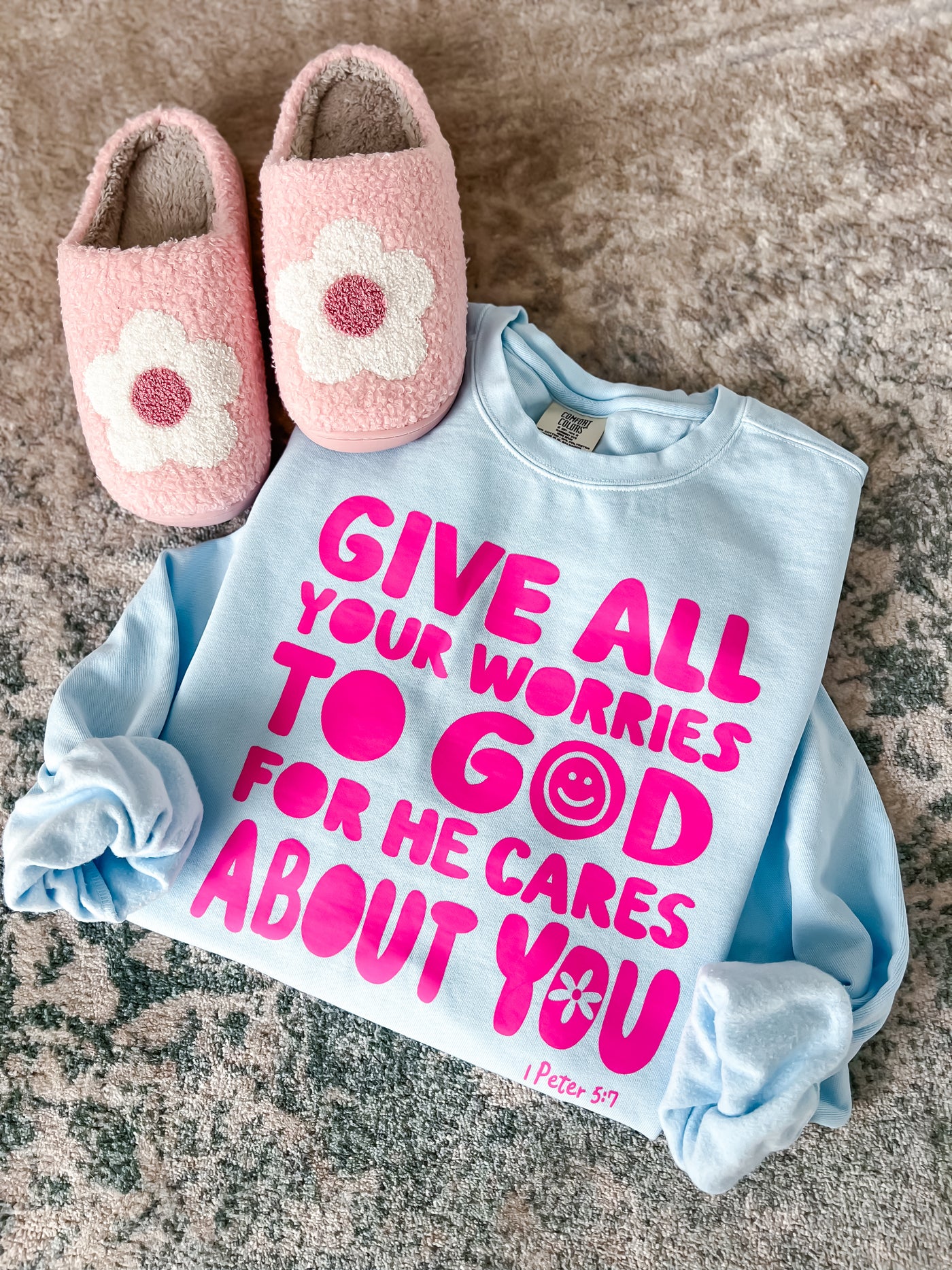 READY-TO-SHIP "Give All Your Worries to God” Sweatshirt