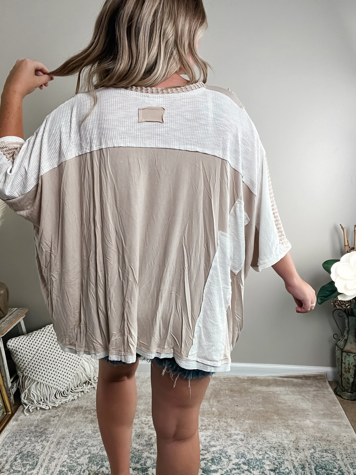 Dreamcatcher Dolman Top by POL, Oatmeal