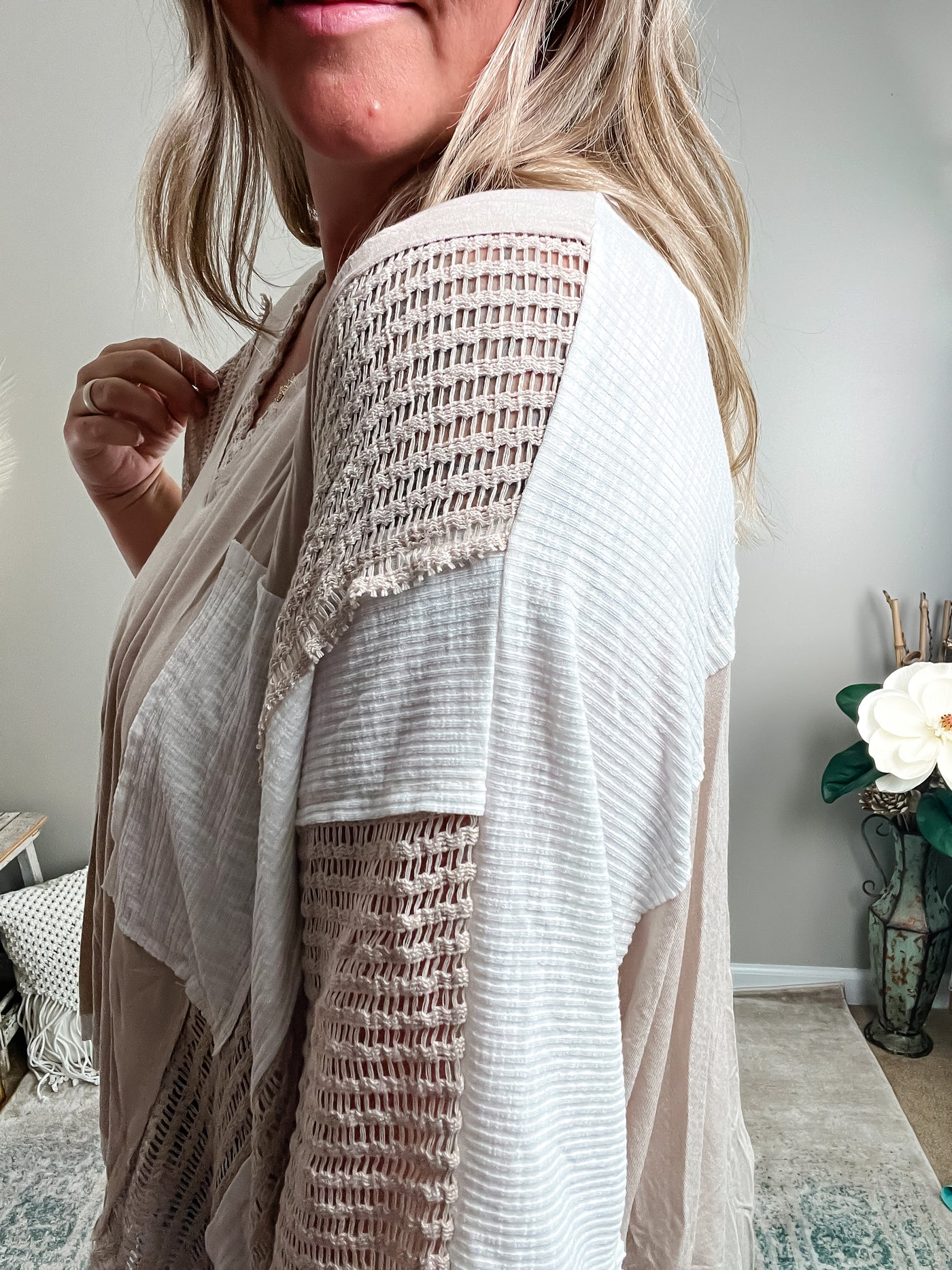 Dreamcatcher Dolman Top by POL, Oatmeal