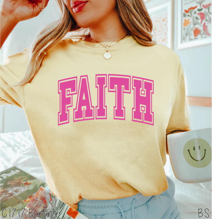 "Faith" *Puff Ink* Comfort Colors T-shirt