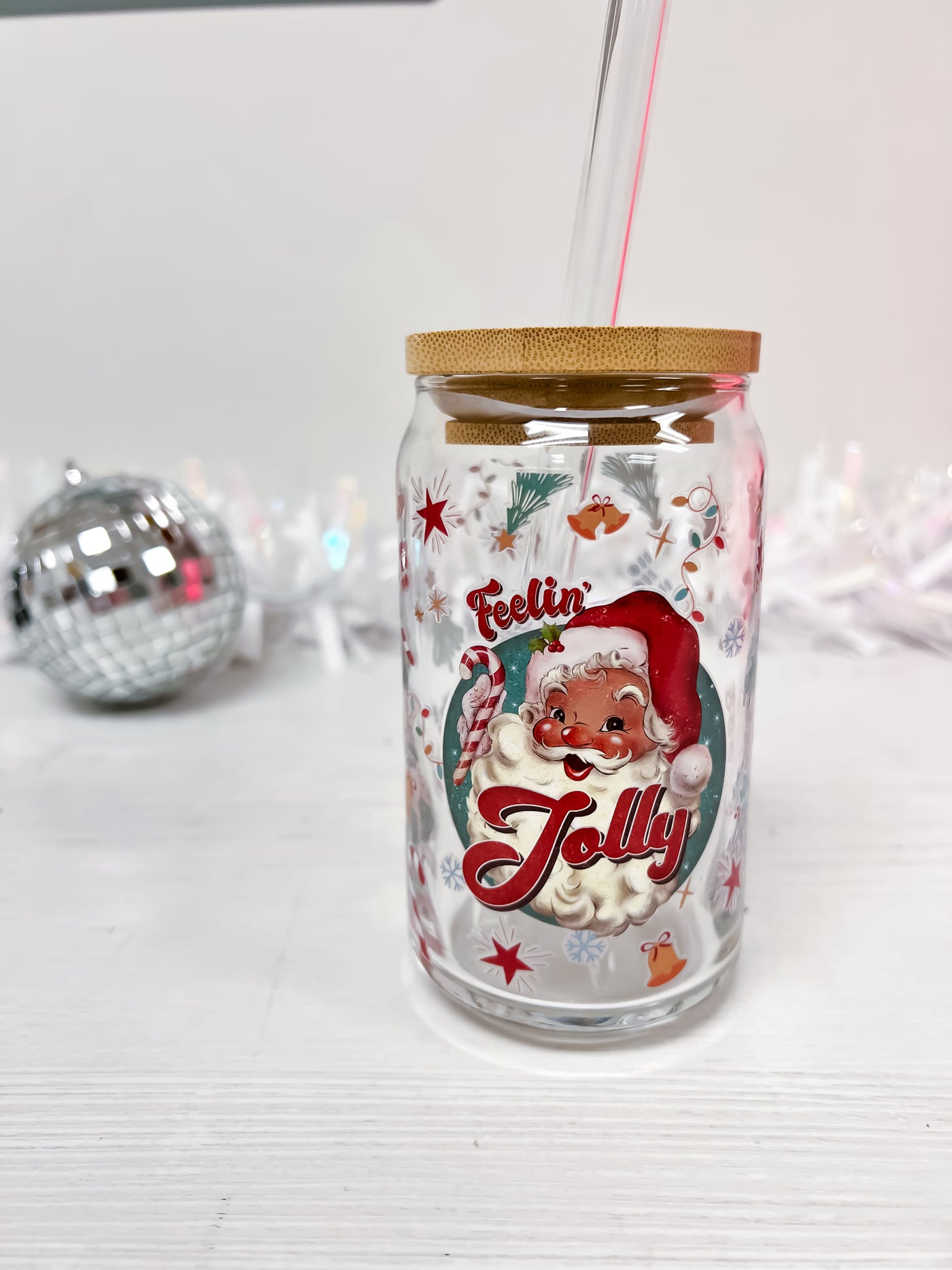 Feelin' Jolly Authentic Libbey Glass Cup