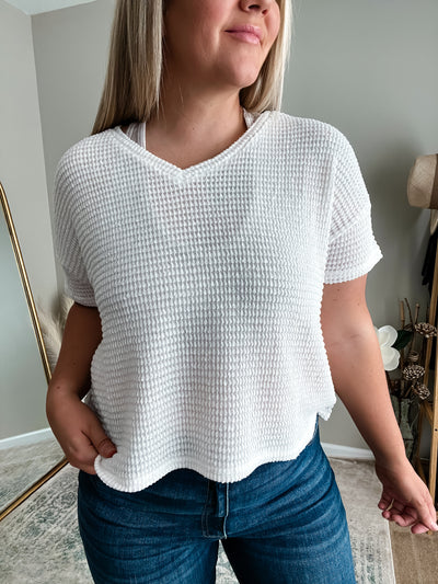 Just the Beginning Jacquard Top