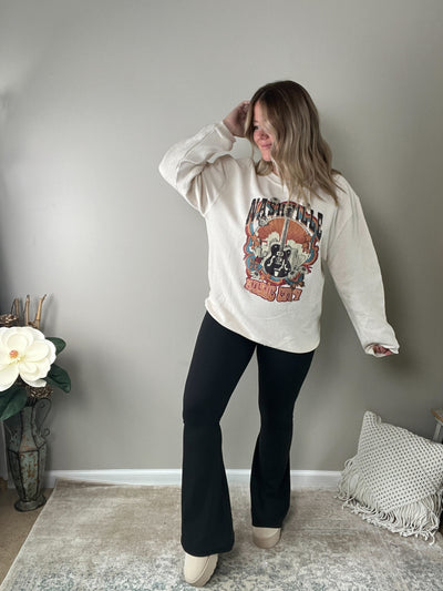 READY TO SHIP "Nashville Music City" Corded Crew