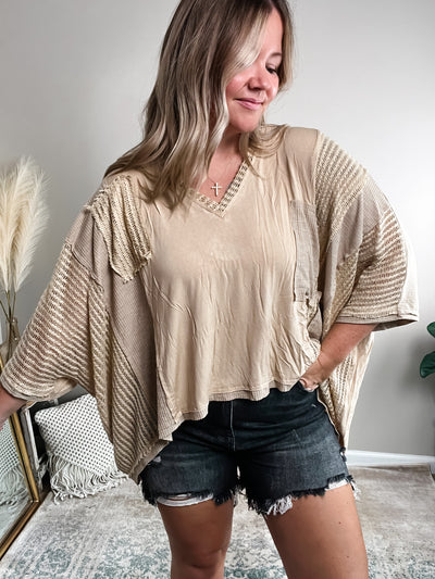 Dreamcatcher Dolman Top by POL, Latte