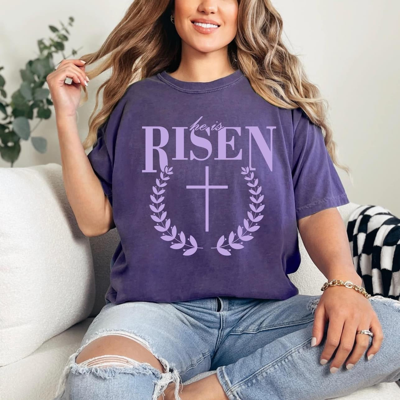 READY-TO-SHIP "He Is Risen" T-shirt