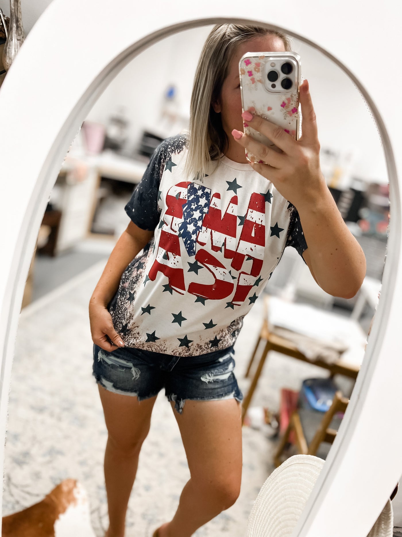 "America" Bolt - BLEACHED T-shirt