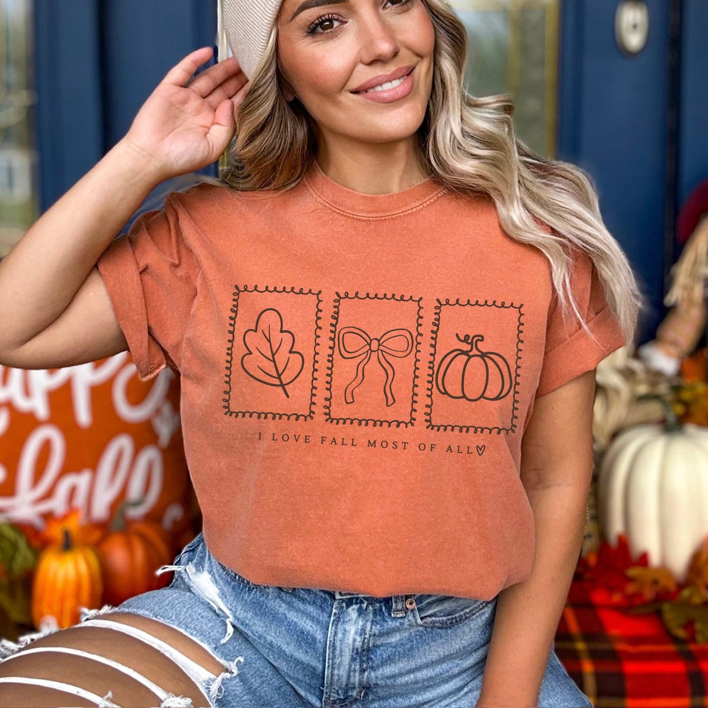 READY-TO-SHIP "I Love Fall Most of All" T-shirt
