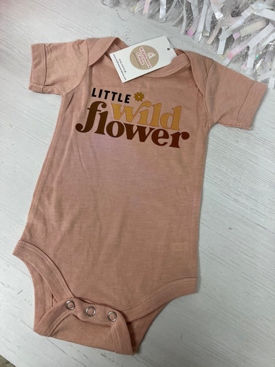 CLEARANCE "Little Wild Flower" Infant Bodysuit *IMPERFECT - read description*