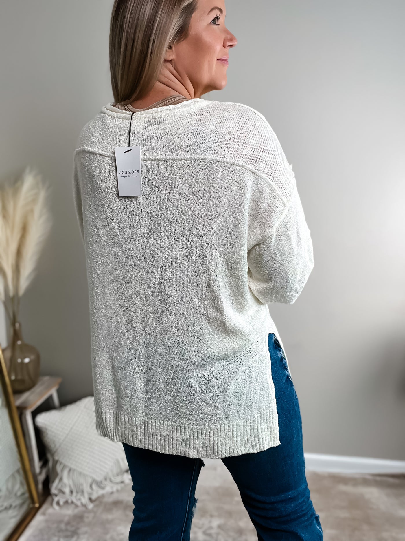 Going Nowhere Lightweight Oversized Henley