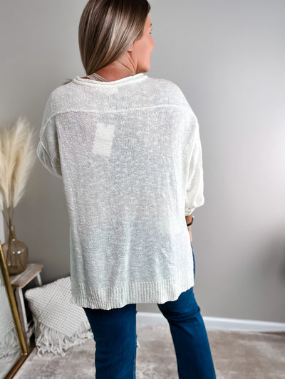 Going Nowhere Lightweight Oversized Henley