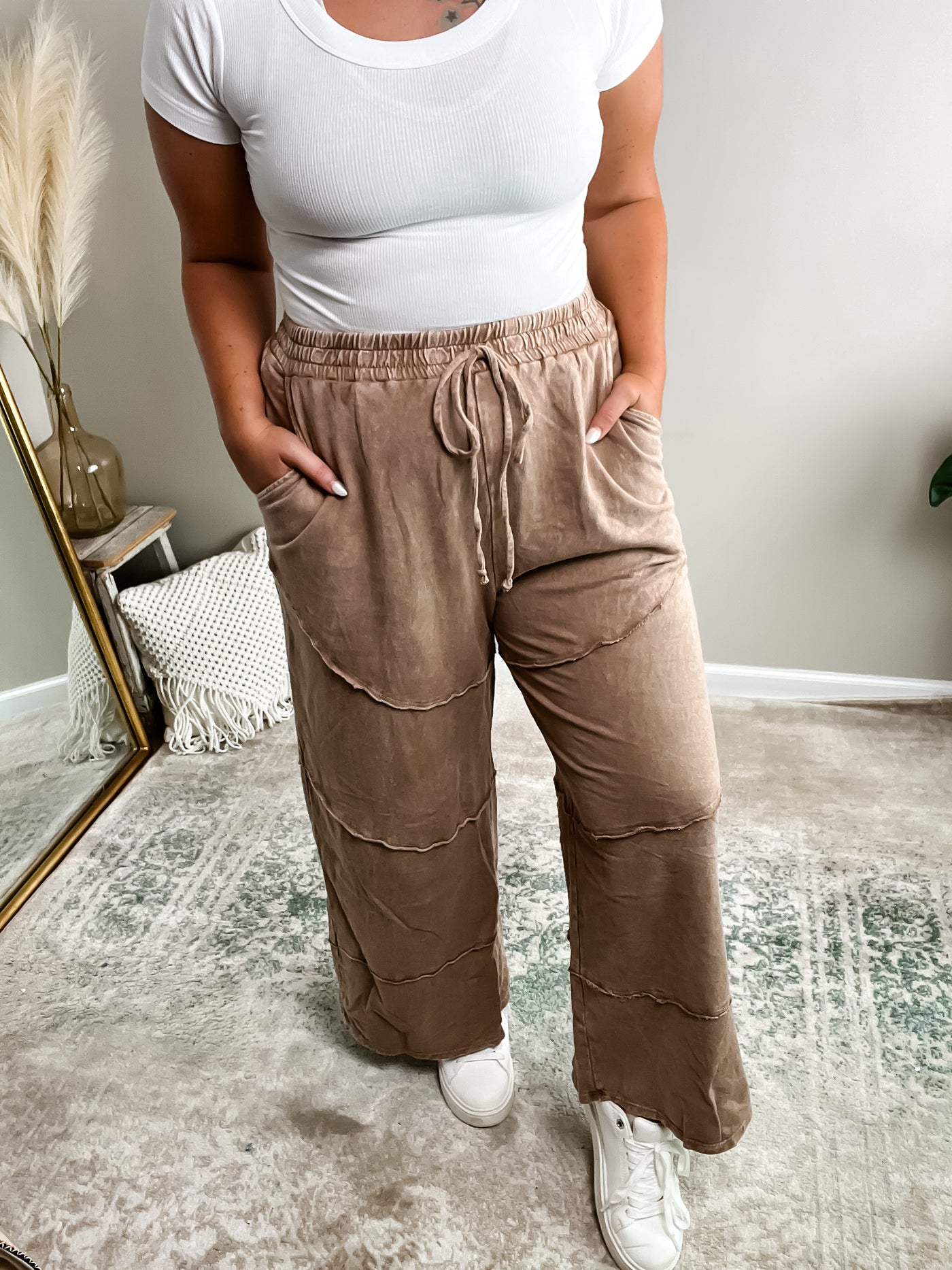 Work From Home Lounge Pants - Mocha