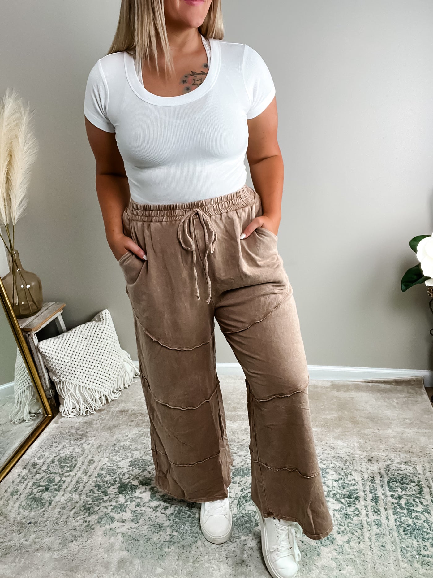 Work From Home Lounge Pants - Mocha