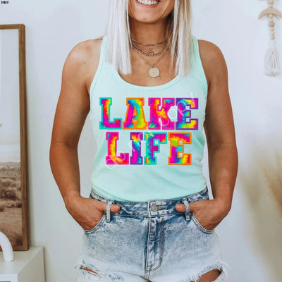 "Lake Life" Bella Canvas Racerback Tank or T-shirt