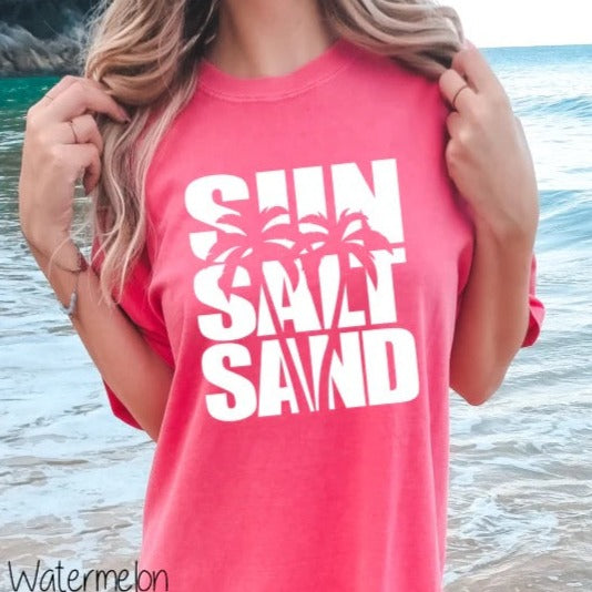 READY TO SHIP "Sun Salt Sand" T-shirt