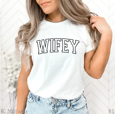 "Wifey" *Puff Ink* Comfort Colors T-shirt