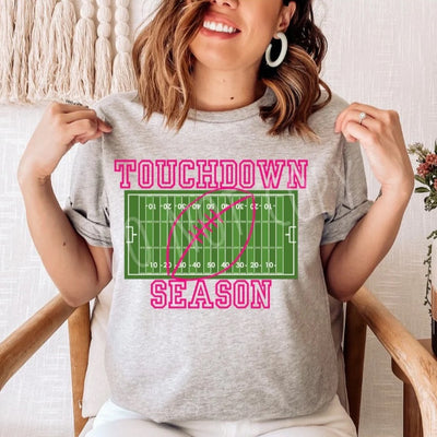 "Touchdown Season" T-shirt (shown on "Hthr Athletic")