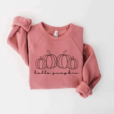 READY-TO-SHIP "Hello Pumpkin" Bella + Canvas Sweatshirt