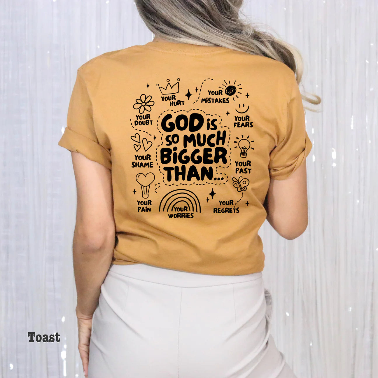 "God is Bigger" Front/Back Comfort Colors T-shirt