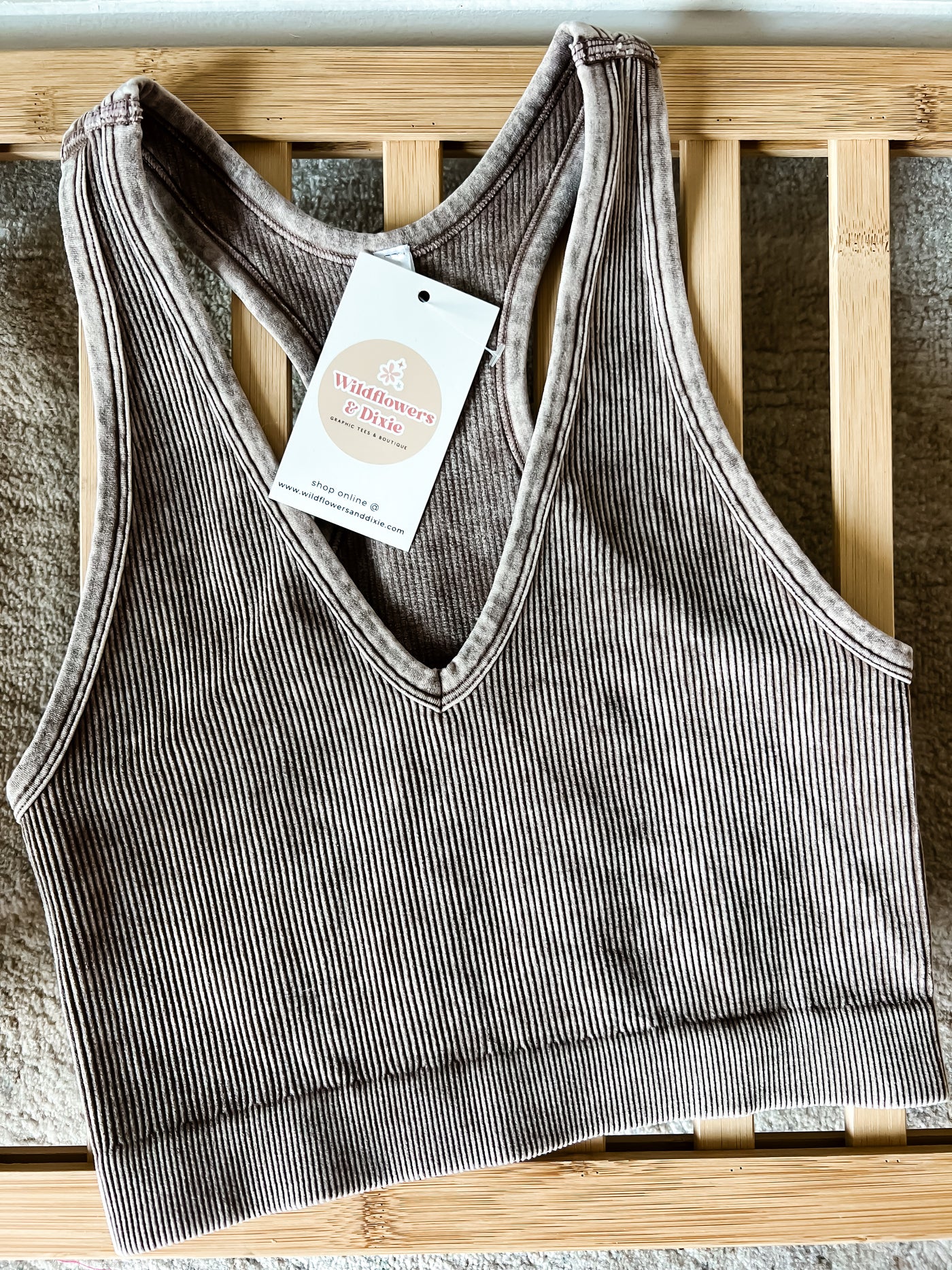Everyday Fave Cropped Tank - Mocha