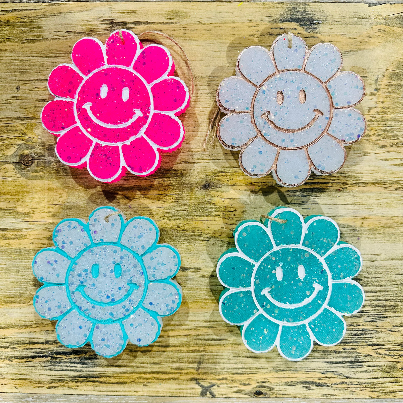 Happy Face Flower Freshie, Choose Your Scent, 1/pack