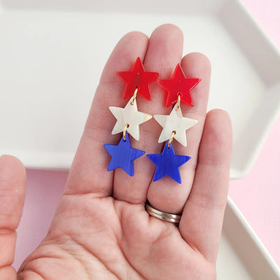Star Spangled Dangle Earrings