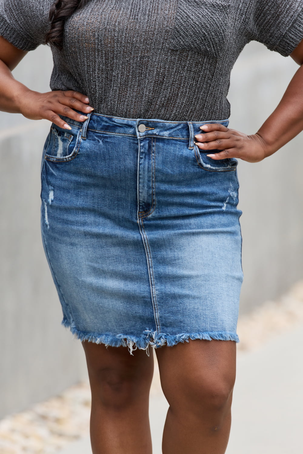 ⭐️ RISEN Amelia Denim Mini Skirt