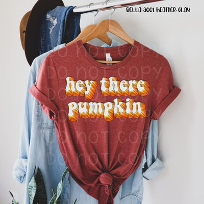 🌟 SALE 🌟 "Hey There, Pumpkin" T-shirt (shown on "Hthr Clay")