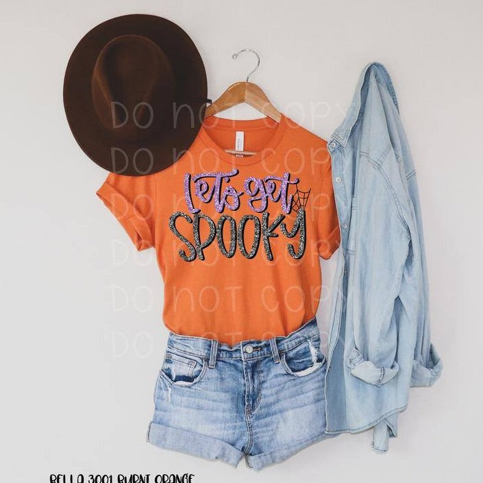 🌟 SALE 🌟 "Let's Get Spooky" T-shirt (shown on "Burnt Orange")