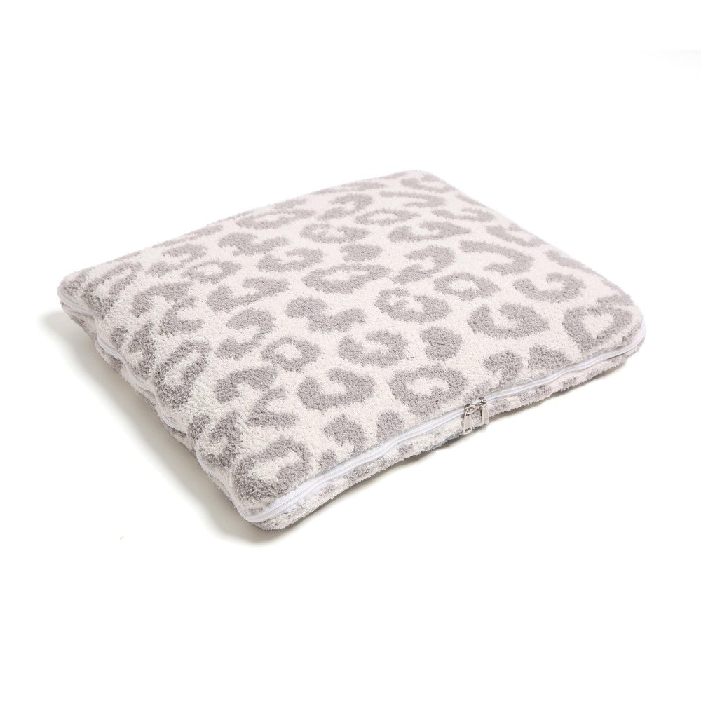 ComfyLuxe Two-in-One Blanket Pillow, Grey
