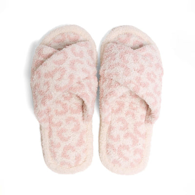 Comfy Luxe Animal Print Criss-Cross Slippers - Click for Color Options!