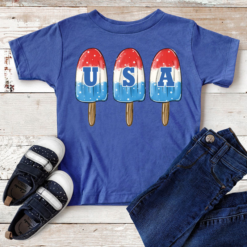 READY-TO-SHIP "USA Popsicles" Toddler T-shirt