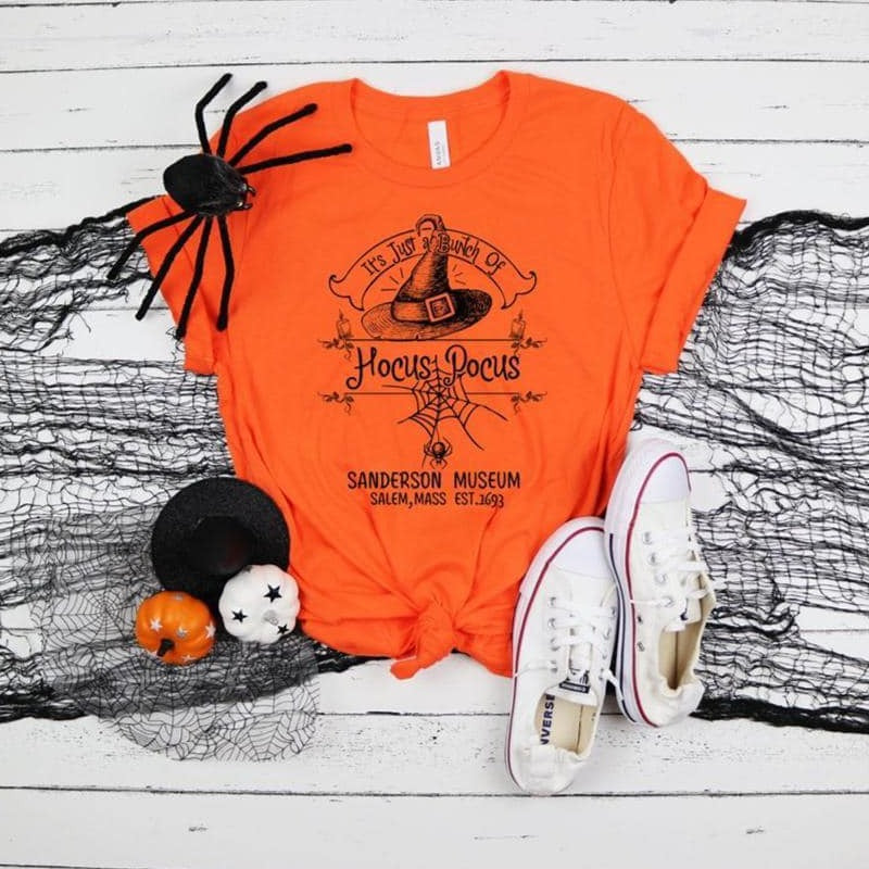 🌟 SALE 🌟 "Hocus Pocus Museum" T-shirt  (shown on "Orange")