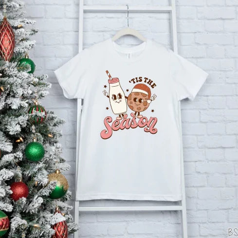 "Tis the Season - Milk & Cookies" Infant/Toddler/Youth T-shirt