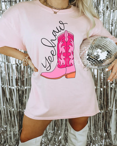 "Yee Haw" T-shirt (shown on "Pink")