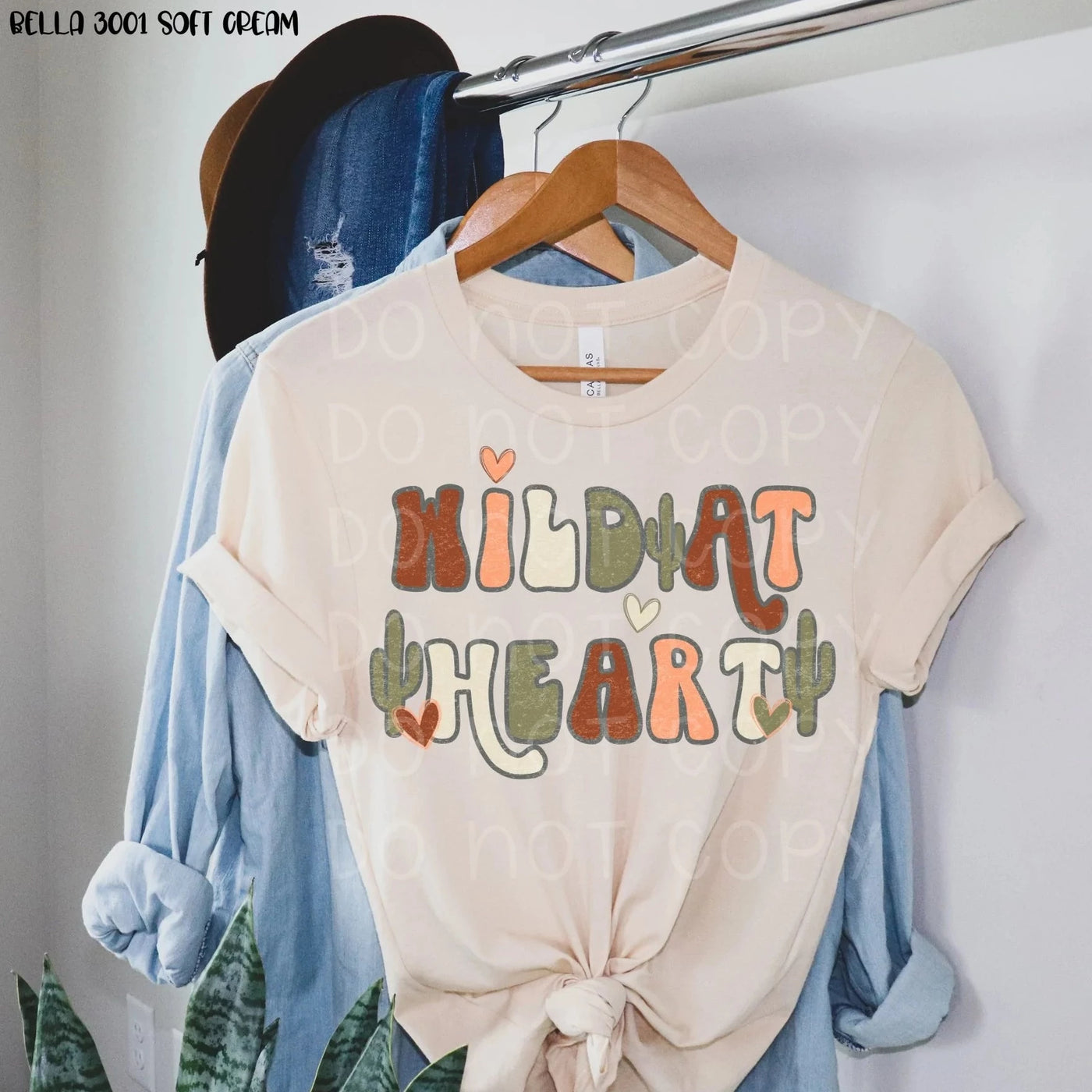 "Wild at Heart" T-shirt (shown on "Soft Cream")