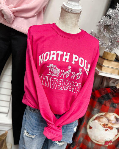 READY TO SHIP North Pole University Sweatshirt