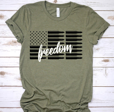 "Freedom Bullet Flag" T-shirt