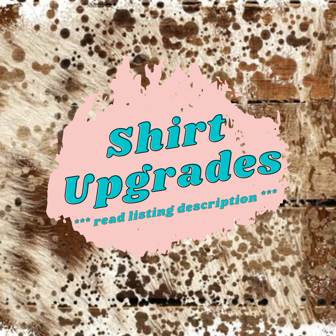 Customize a Shirt (wholesale customers)