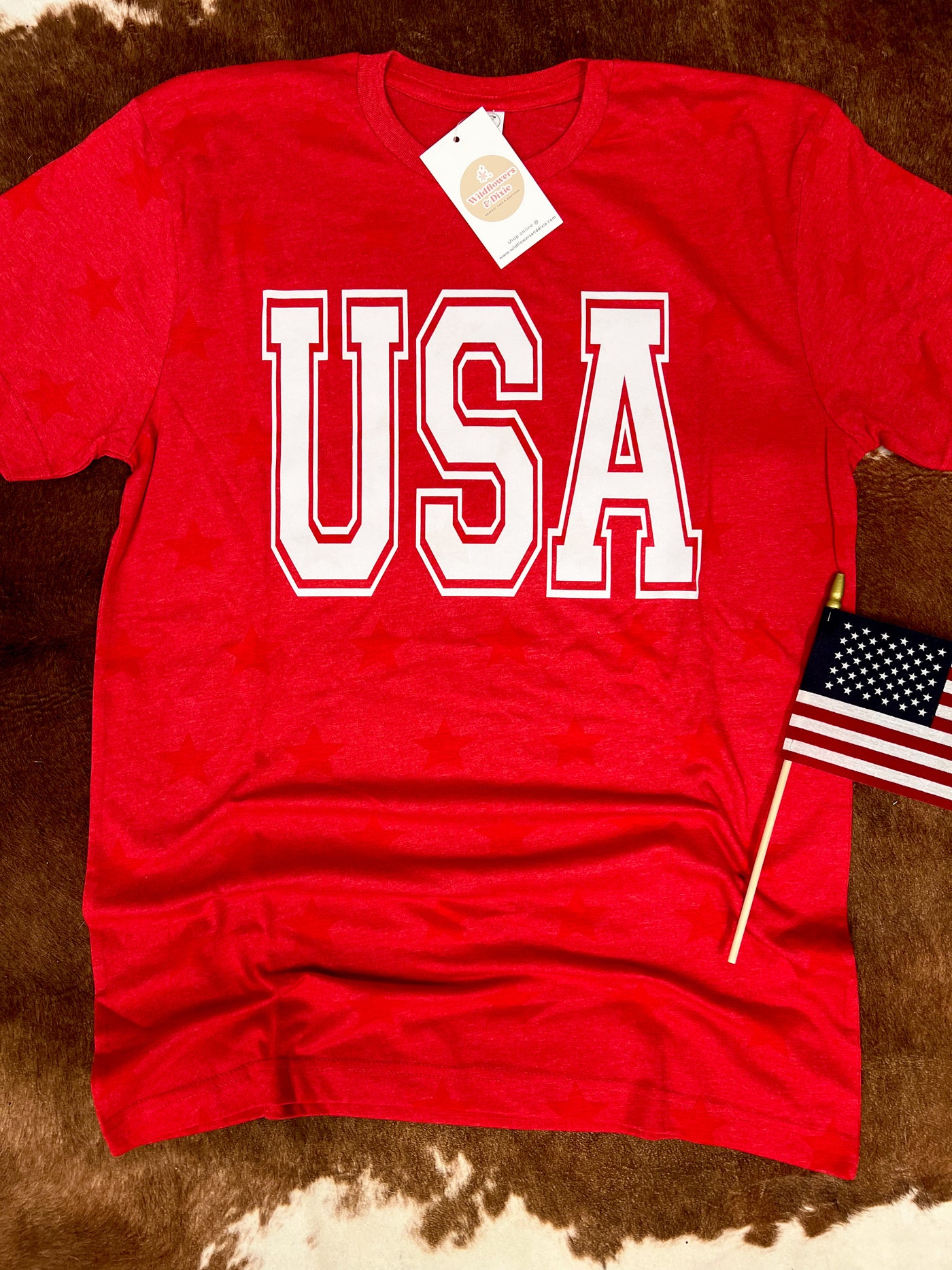 READY-TO-SHIP "USA" Star T-shirt