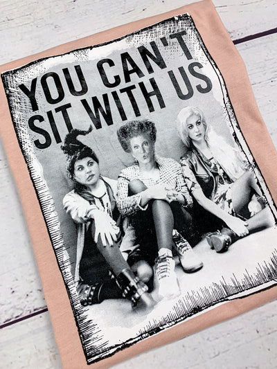 🌟 SALE 🌟 "You Can't Sit with Us" T-shirt (shown on "Hthr Peach")