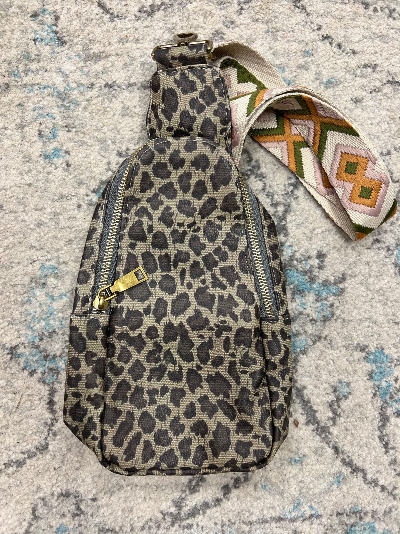 OLIVE LEOPARD Cross Body Sling Bag [ready-to-ship]