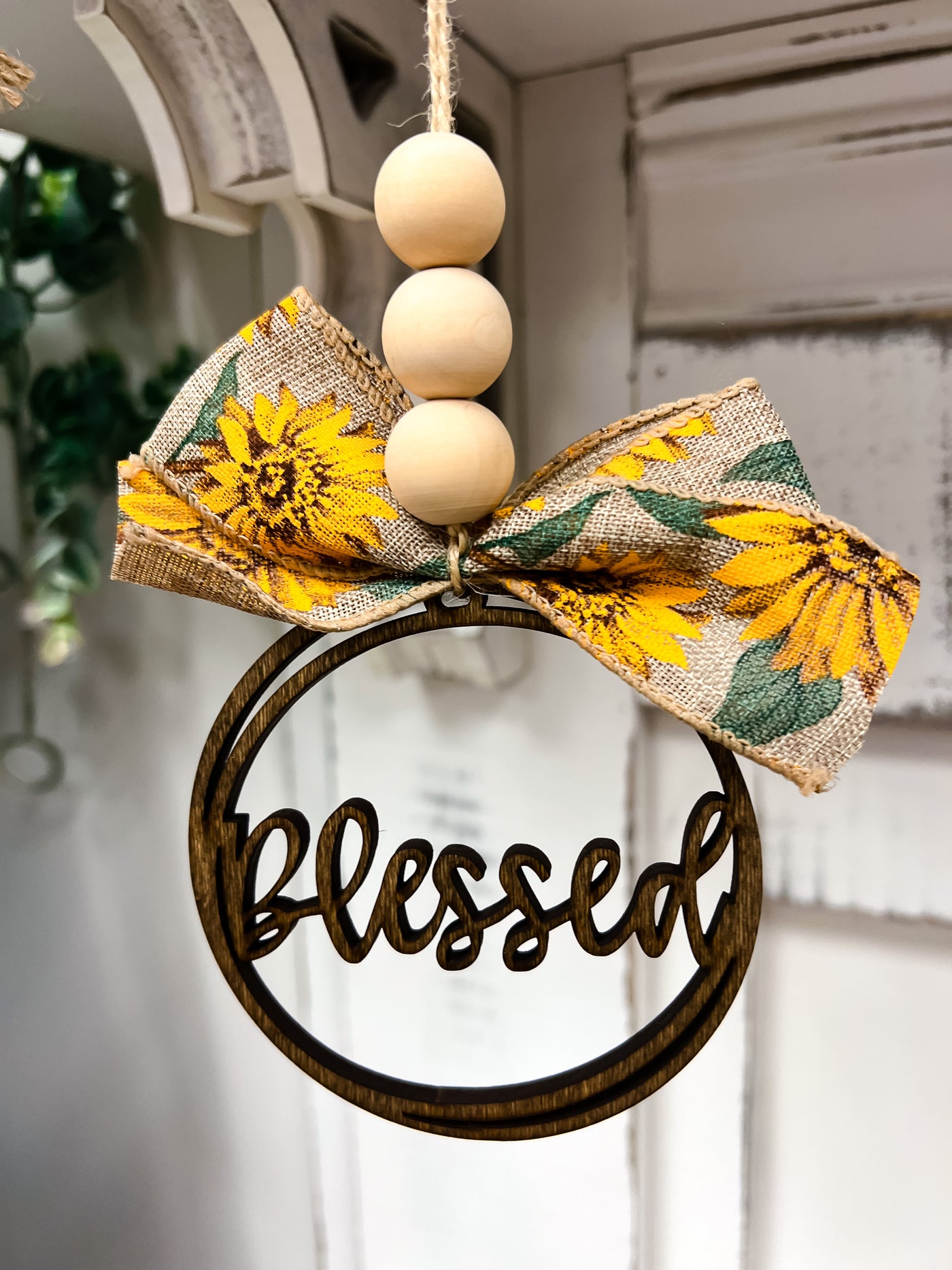 Blessed Rearview Mirror Charm