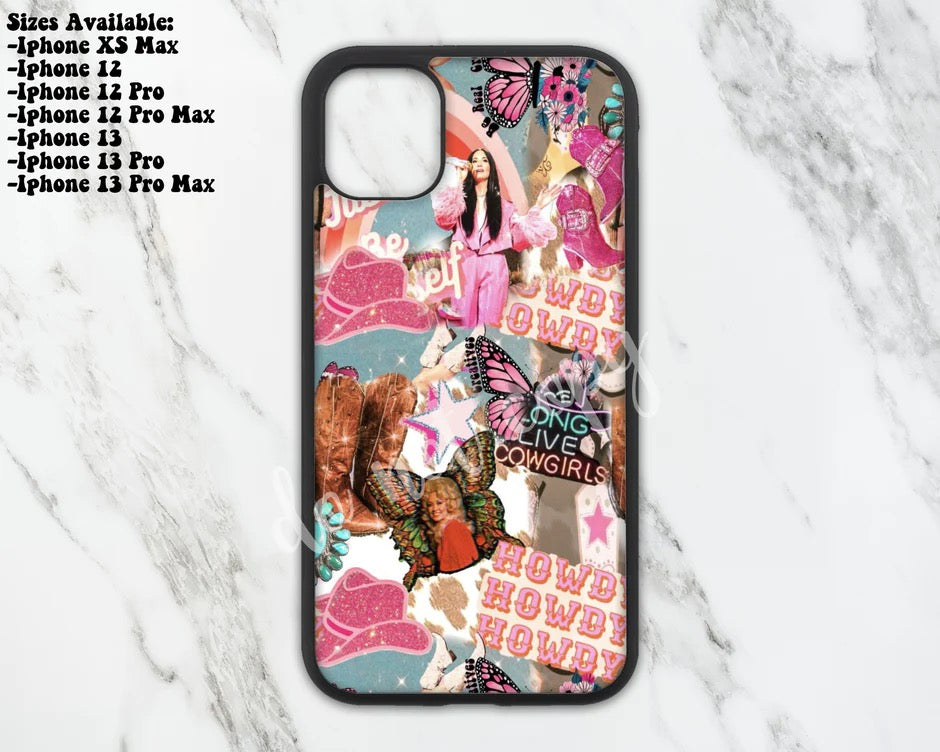 Wildflowers & Dixie - Cowgirl Collage Western iPhone Phone Case
