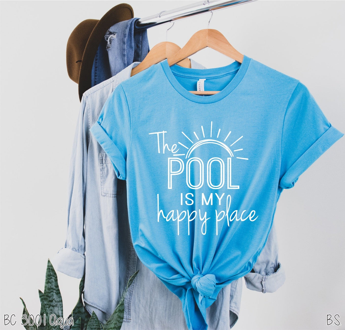 "The Beach / Lake / River / Pool is My Happy Place " [Pick Your Design] T-shirt